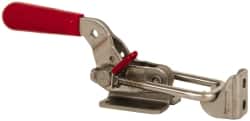 Pull-Action Latch Clamp: Horizontal, 2,000 lb, U-Hook, Flanged Base MPN:341-SS