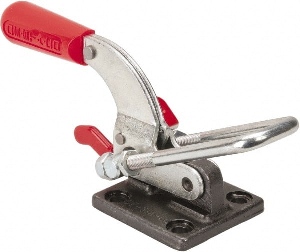 Pull-Action Latch Clamp: Horizontal, 4,000 lb, U-Hook, Flanged Base MPN:375-R