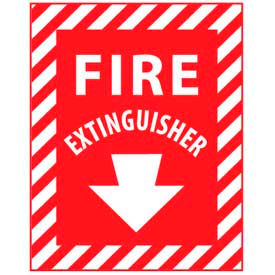 NMC™ Fire Safety Vinyl Sign Fire Extinguisher 9
