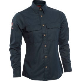 DRIFIRE® Women's Tecgen Flame Resistant Work Shirt 4XL Long-Tall Navy TCGSSWN001164XXT00