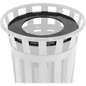 GoVets™ Steel Flat Lid For 36 Gallon Trash Can Black CP781260