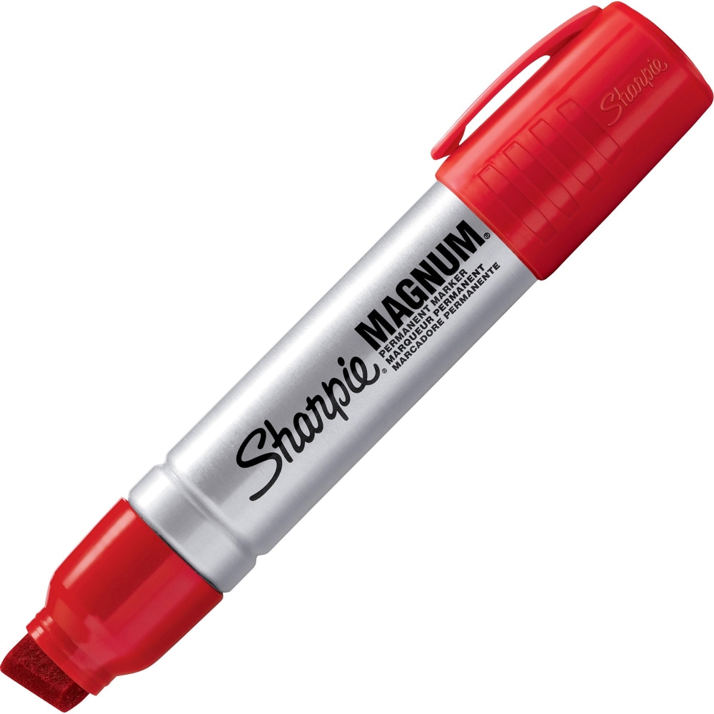 Sharpie Magnum Permanent Marker - Jumbo Marker Point - 15.875 mm Marker Point Size - Chisel Marker Point Style - 44002BX MPN:44002BX