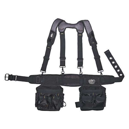 Tool Belt, Suspension Rig, Electricians, 1680 Denier Poly Material, 14 Pockets MPN:HDP411014