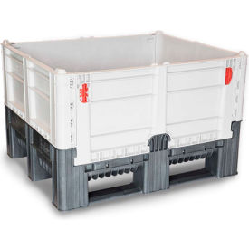 Decade® Solid Wall Quick Assembly Folding Container 48