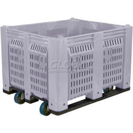 Decade® Vented Wall Pallet Container w/ 6