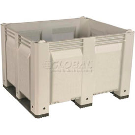 Decade® Solid Wall Pallet Container Short Side Runners 48