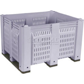 Decade® Vented Wall Pallet Container Short Side Runners 48