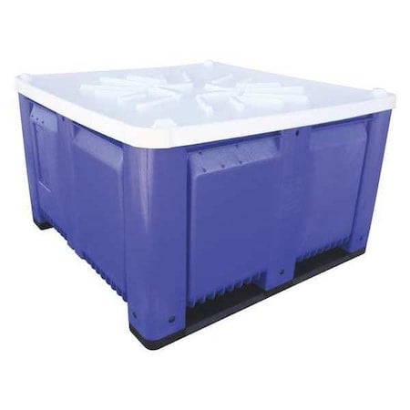 White Plastic Bulk Container Lid MPN:M48L-110