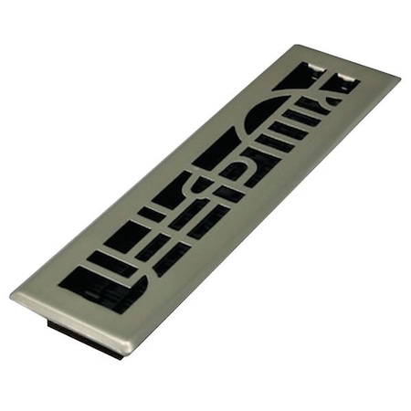 Floor Register 3.75 X 13.5, Plated Nickel, Plated Steel MPN:ADH212-NKL