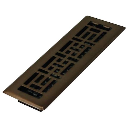 Floor Register 3.75 X 13.5, Rubbed Bronze, Plated Steel MPN:AJH212-RB
