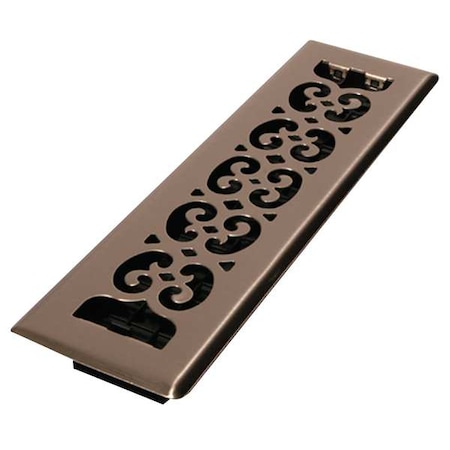 Floor Register 3.75 X 13.5, Brushed Nickel, Steel MPN:SPH212-NKL