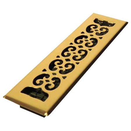 Floor Register 3.75 X 15.5, Bright Brass, Brass MPN:SPH214