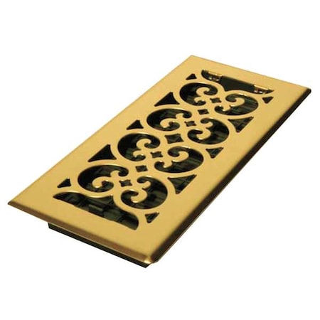 Floor Register 5.5 X 11.5, Bright Brass, Brass MPN:SPH410