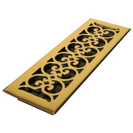 Floor Register 5.5 X 15.5, Bright Brass, Brass MPN:SPH414