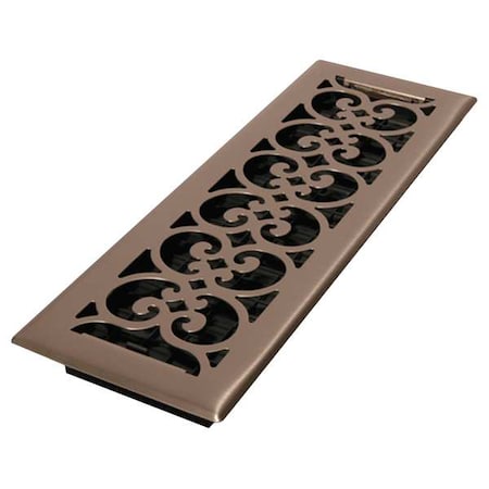 Floor Register 5.5 X 15.5, Brushed Nickel, Steel MPN:SPH414-NKL
