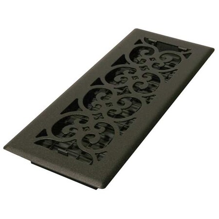 Floor Register 5.5 X 13.5, Textured Black, Cast Iron MPN:ST412