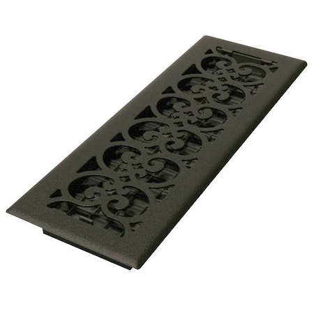 Floor Register 5.5 X 15.5, Textured Black, Cast Iron MPN:ST414