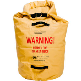 Brimstone Fire Protection Disposal Bag For Used EV Blanket Safety Yellow AC-EV-DISP-BAG