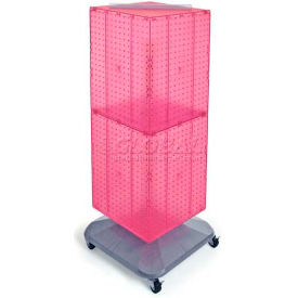 Global Approved 701436-PNK 4-Sided Interlocking Pegboard Floor Display 14