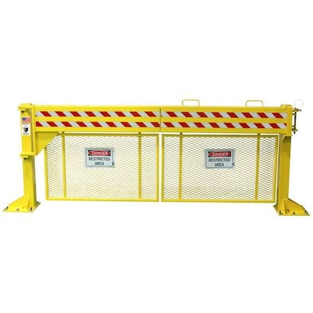 Safety Gate, Manual, Steel, 11 ft Gate W MPN:DG10-9-SG-LH