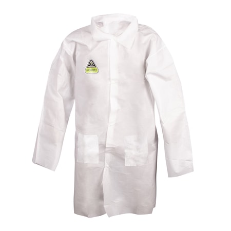 Lab Coat, Snap Closure, 30 PK MPN:MPLAB2003XL