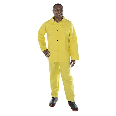 Rain Suit, 3 Piece, 0.28 Mm Pvc/Nylon MPN:R8023FR2XL