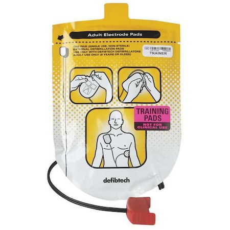 Adult Training Electrode Pads, 12 In. L MPN:DDP-101TR