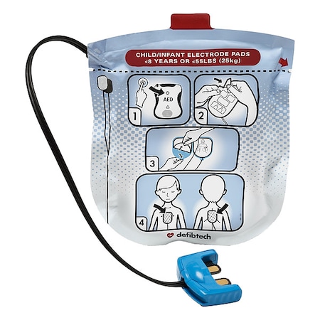 Pediatric Electrode Pads, 7 In. L, PR MPN:DDP-2002