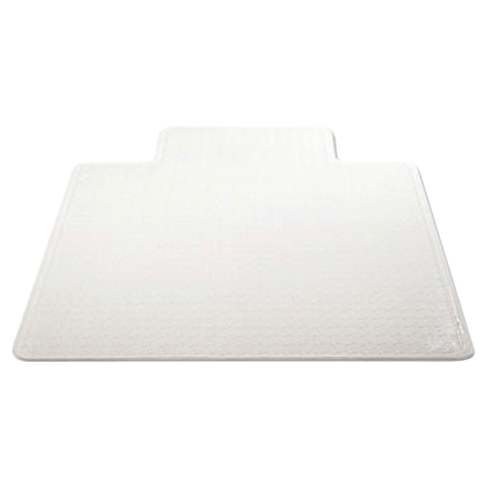 Deflecto DuraMat 36in x 48in w/lip-Low Pile - Carpeted Floor - 48in Length x 36in Width - Lip Size 10in Length x 19in Width - Vinyl - Clear MPN:CM13113COM