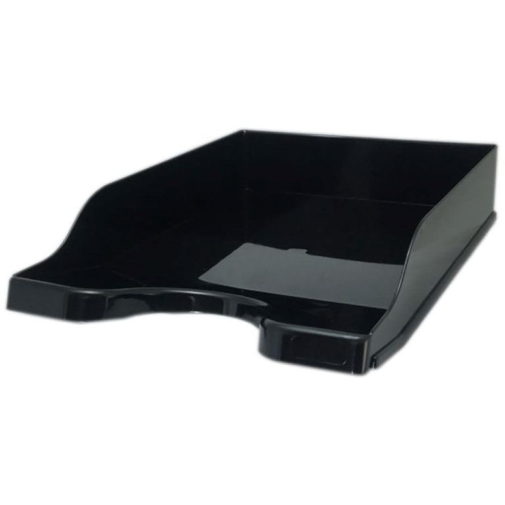 Deflecto Antimicrobial DocuTray Paper Tray, 2-5/8inH x 10-3/16inW x 13-13/16inD, Black MPN:63906