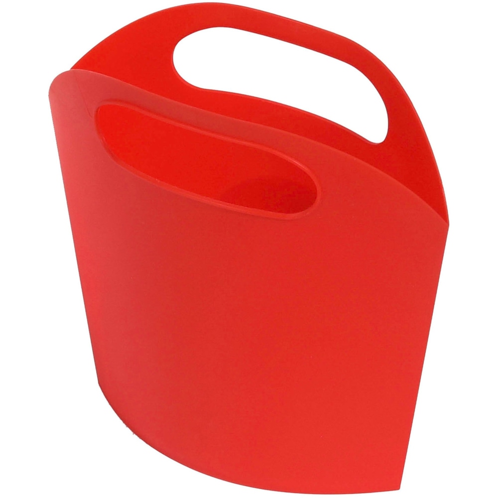 Deflecto Antimicrobial Kids Mini Tote, External Dimensions: 8inW x 5.4inD x 2inH, Plastic, Red, For Art Supplies, Crayon MPN:39501RED