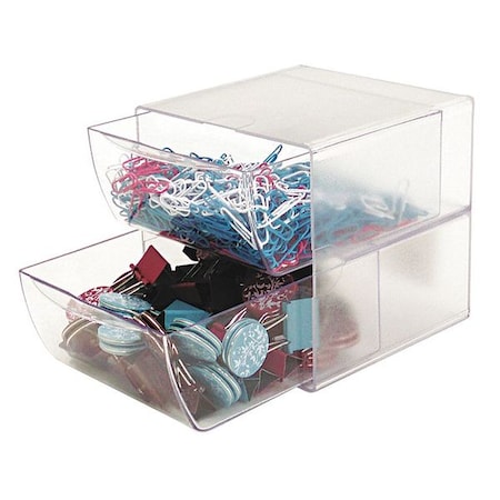Desktop Organizer, Clear, Plastic MPN:DEF350101