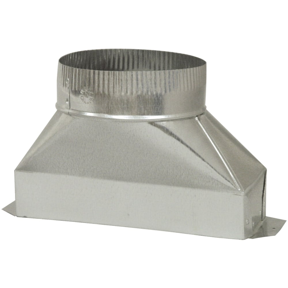 Deflecto 6in Galvanized Round Transition For Ranges, Silver, DGT36 MPN:DGT36
