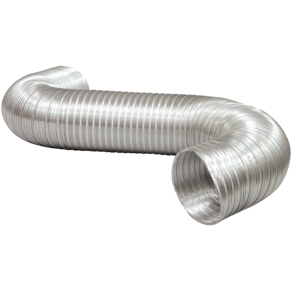 Deflecto Dryer Vent Hose, 96in, Aluminum MPN:A038/16-A