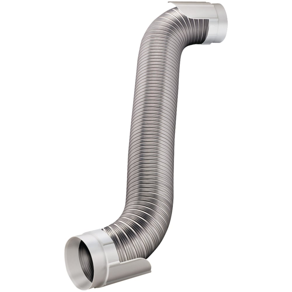 Deflecto Easy-Connecting Semi-Rigid Dryer Vent Hookup Kit, 8-ft., Aluminum, HUPK8WA/4 MPN:HUPK8WA/4