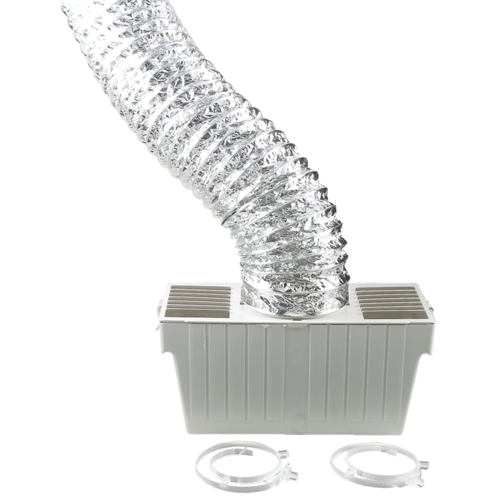 Deflecto Supurr-Flex Indoor Dryer Vent Lint Trap Kit, White, LTF MPN:LTF