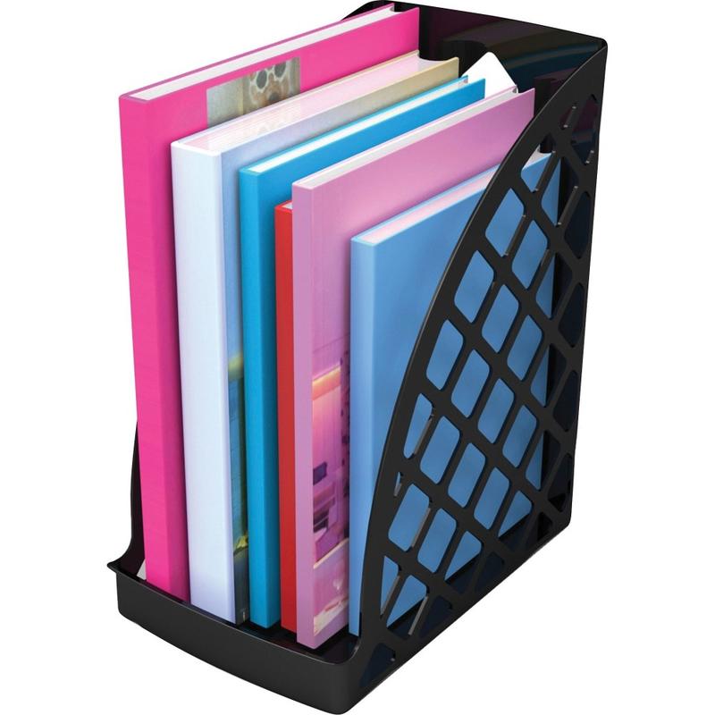 Deflecto Sustainable Office Magazine File - Black - 1 Each (Min Order Qty 3) MPN:34904
