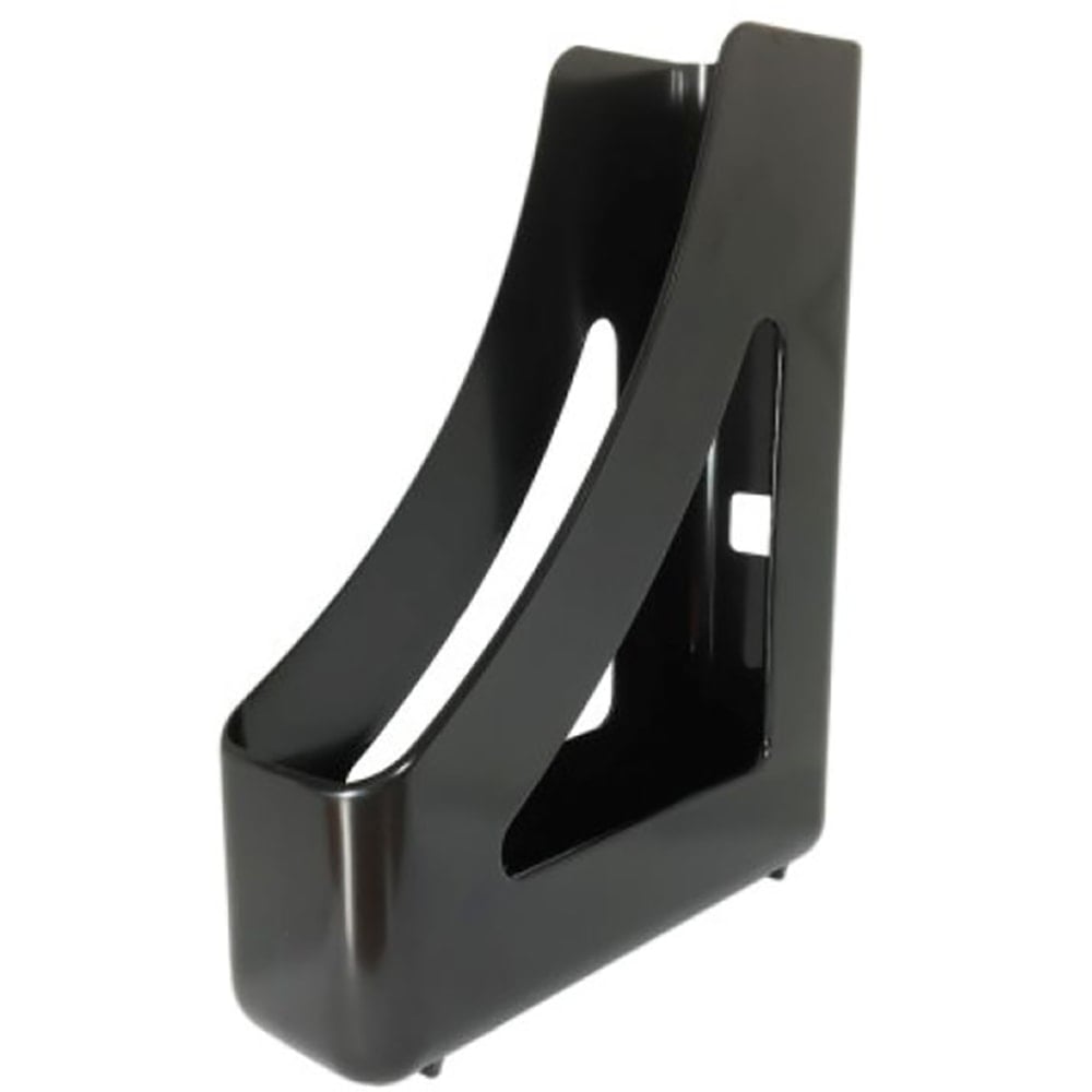 Deflecto Antimicrobial Magazine File, 12-1/4inH x 3-3/16inW x 9-11/16inD, Black MPN:63909