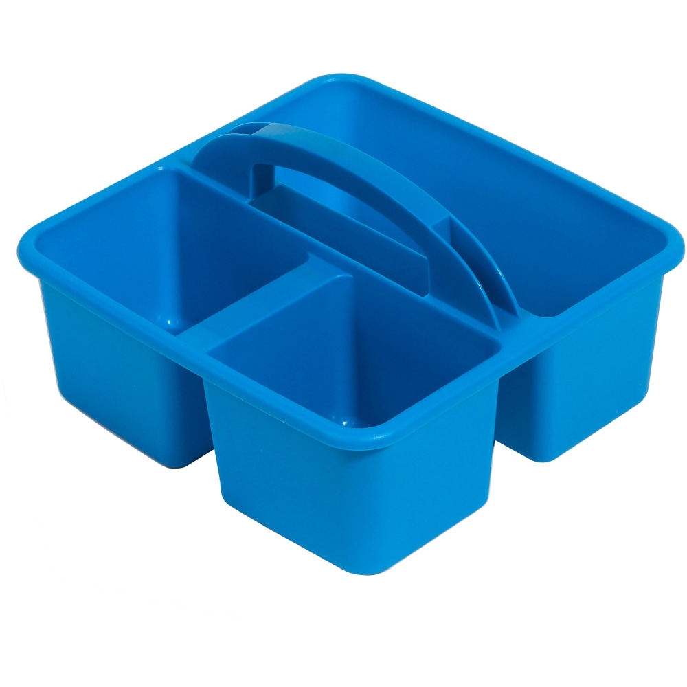 Deflecto Antimicrobial Kids Storage Caddy - 3 Compartment(s) - 5.34inx9.37inx 9.32inD, Blue MPN:39505BLU