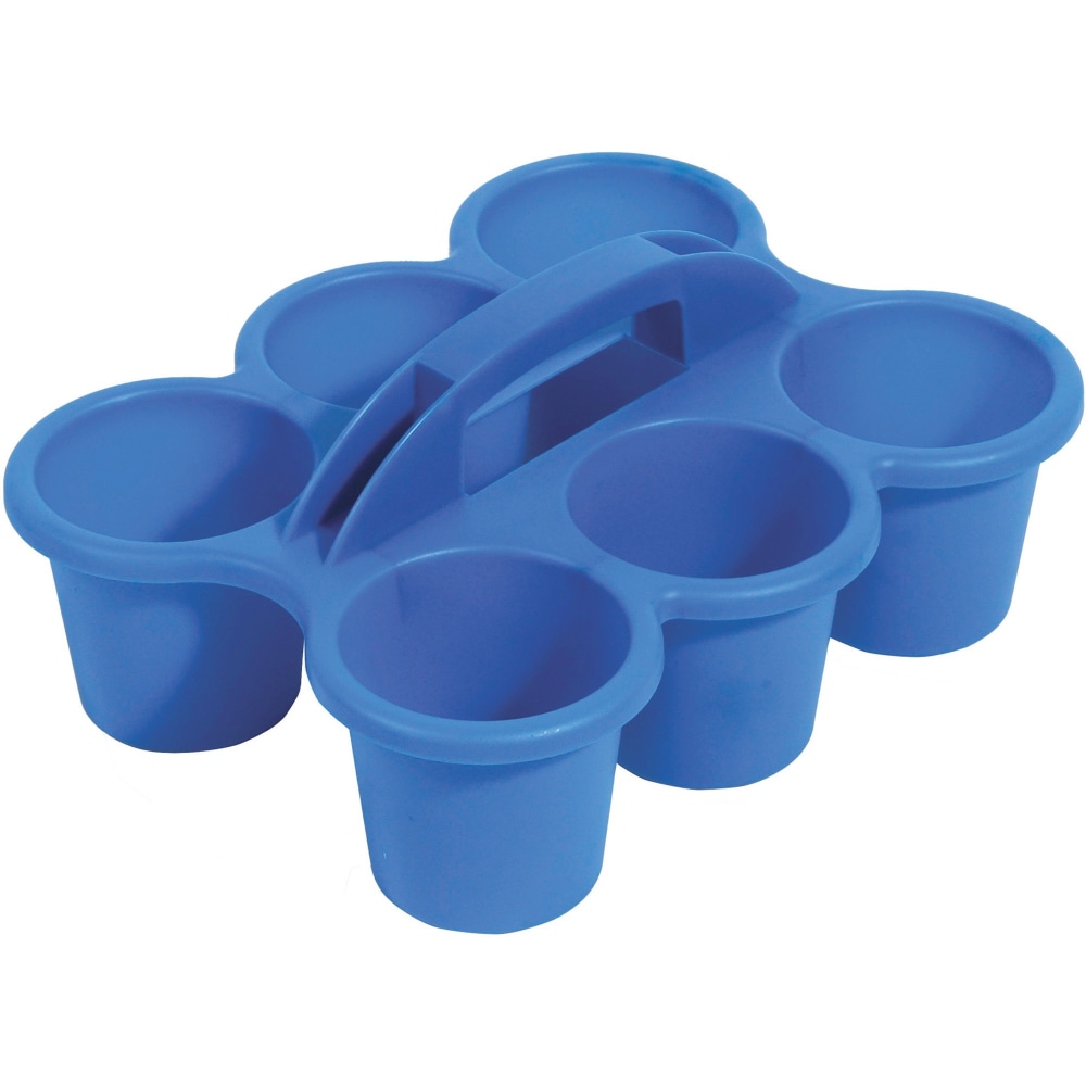 Deflecto Antimicrobial Kids 6 Cup Caddy - 6 Compartment(s) - 5.29inx12.07inx 9.55inD, Blue MPN:39509BLU