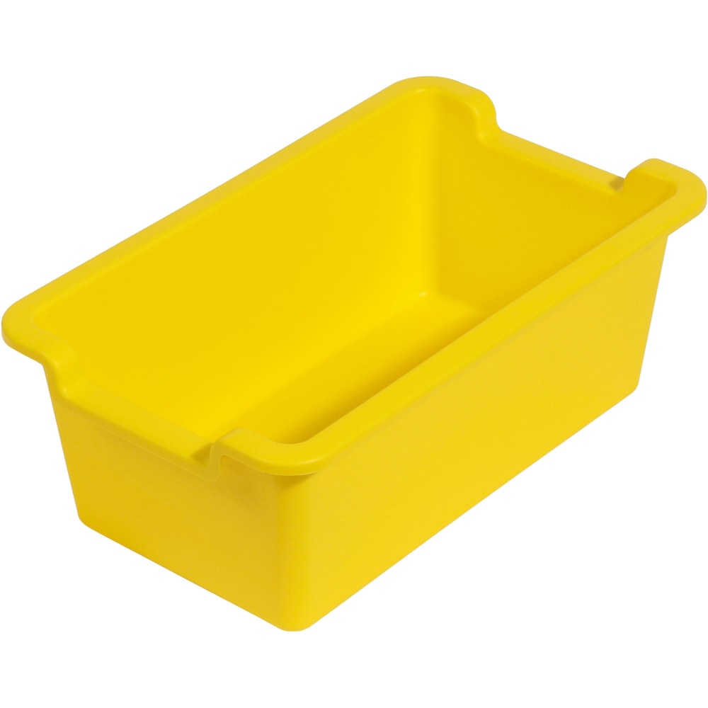Deflecto Antimicrobial Rectangular Storage Bin - 5.06inx13.24inx 8.05in Depth MPN:39510YEL