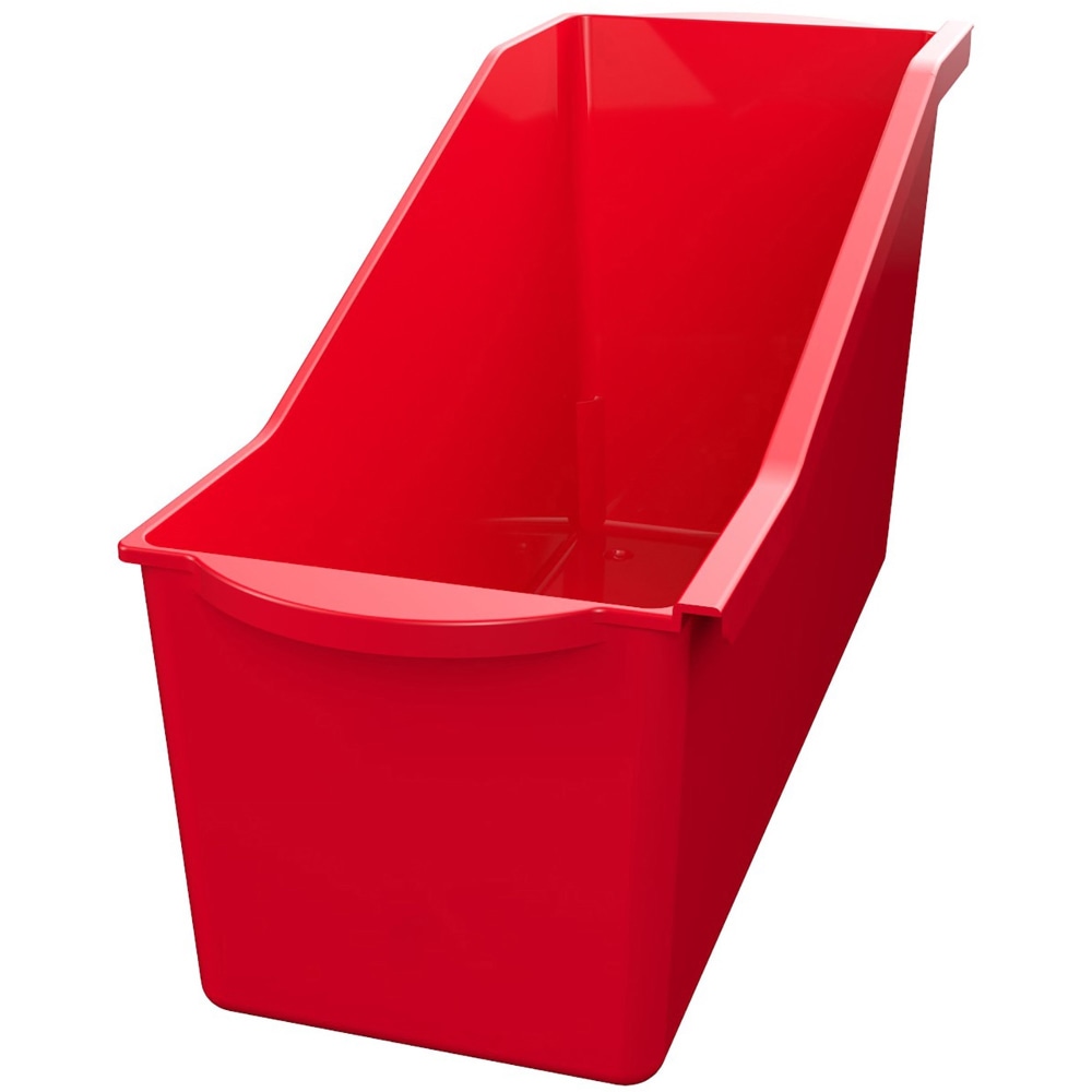 Deflecto Antimicrobial Kids Book Bin - 7.35inx14.20inx 5.34inD, Red MPN:39508RED