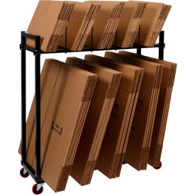 Dehnco Dual Level Carton Rack w/ Deck & 8 Dividers 54-1/2