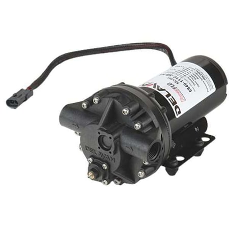 Diaphragm Pump, Polypropylene, Santoprene, 12VDC, 4.0 GPM 140 Degrees F MPN:5840-111C-SB-HS