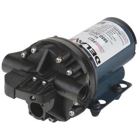Diaphragm Pump, Polypropylene, Santoprene, 12VDC, 5 GPM MPN:5850-201C-SB