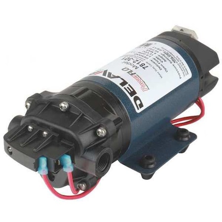 Diaphragm Pump, Polypropylene, Santoprene, 12VDC, 2.0 GPM MPN:7812-301-SB