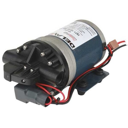 Diaphragm Pump, Polypropylene, Santoprene, 12VDC, 7.0 GPM MPN:7871-101E-SB-HS