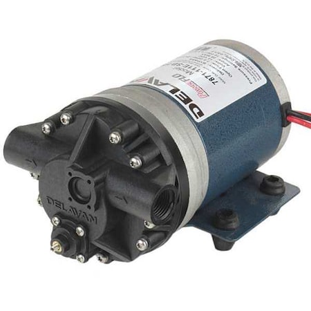 Diaphragm Pump, Polypropylene, Santoprene, 12VDC, 7.0 GPM MPN:7871-111E-SB-HS