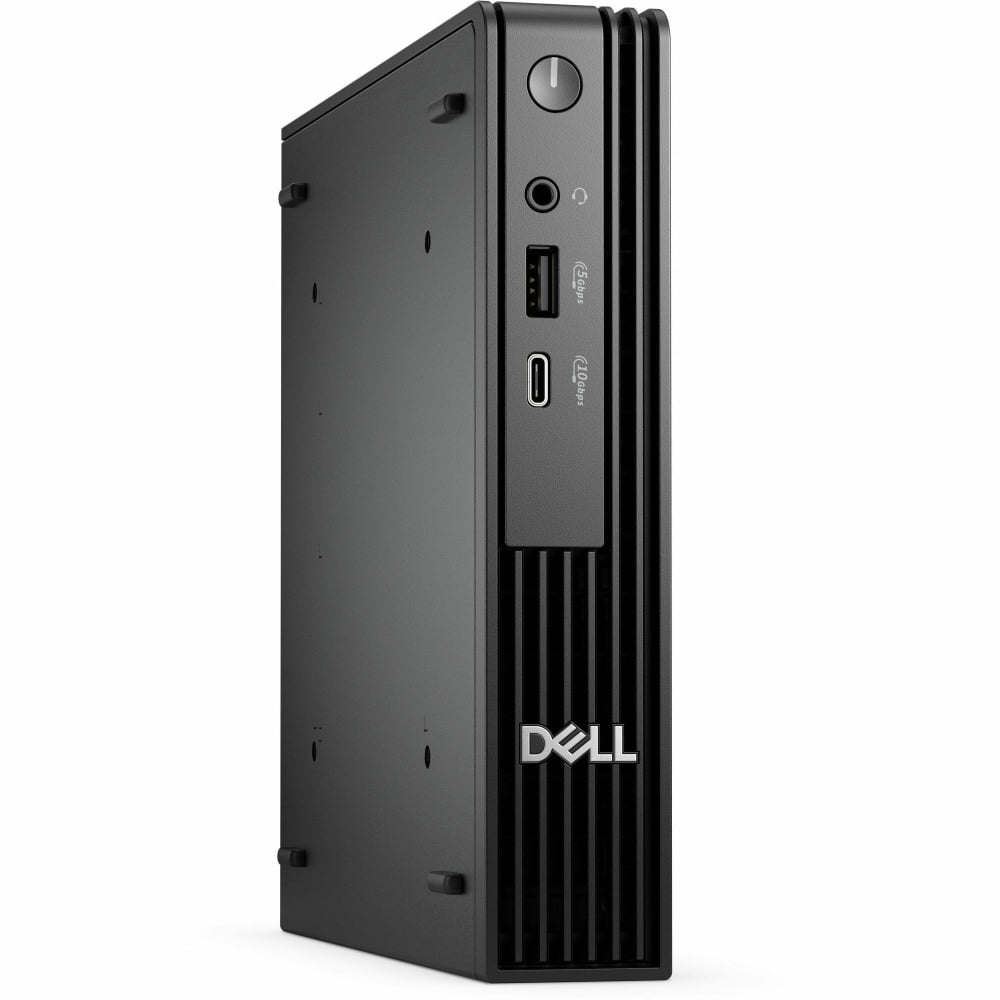 Dell Pro Micro QCM1250 Desktop Computer, Intel Core i5 14th Gen i5-14500T, 8GB, 256GB SSD, Micro PC, Black, Intel Chip, Windows 11 Pro MPN:KCMNM