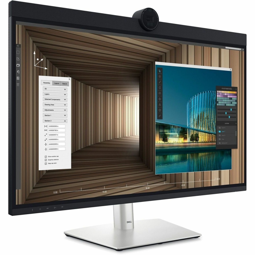 Dell UltraSharp U3224KB 32in Class Webcam 6K LED Monitor - 16:9 - 31.5in Viewable - In-plane Switching (IPS) Black Technology - DELLU3224KB MPN:DELL-U3224KB